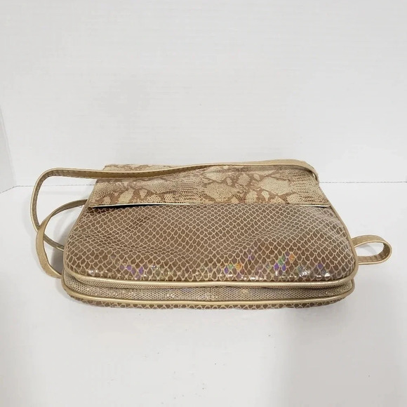 VTG J.Renee Iridescent/Snakeskin Print Shoulder  Bag. - Picture 5 of 9